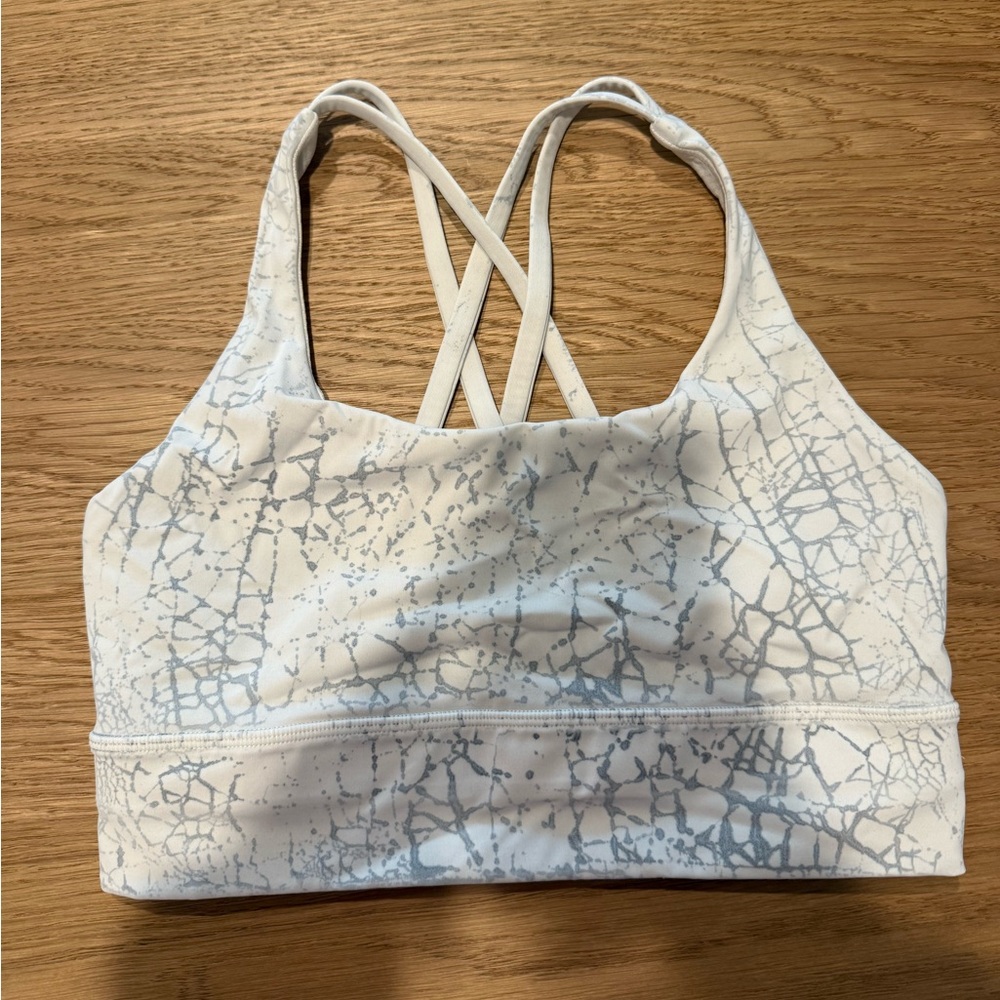 White Marble - Lululemon Energy Longline Bra - 6